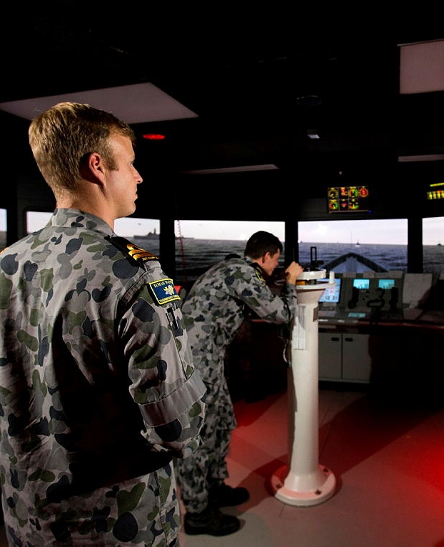 Royal Australian Navy - MWO Training in Simulator. Photo credit: Yuri Ramsey