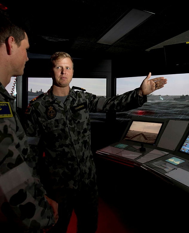 MWO Training in Simulator - Royal Australian Navy 